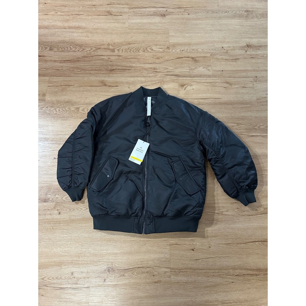 Lululemon Oversized Down Bomber Jacket Black LW4CMOS S NWT